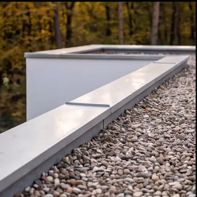 Detail der Dachkante