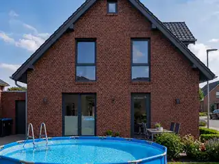 Rückansicht des Wohnhauses