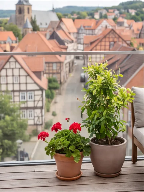 Terrasse mit Blick auf die Altstadt
