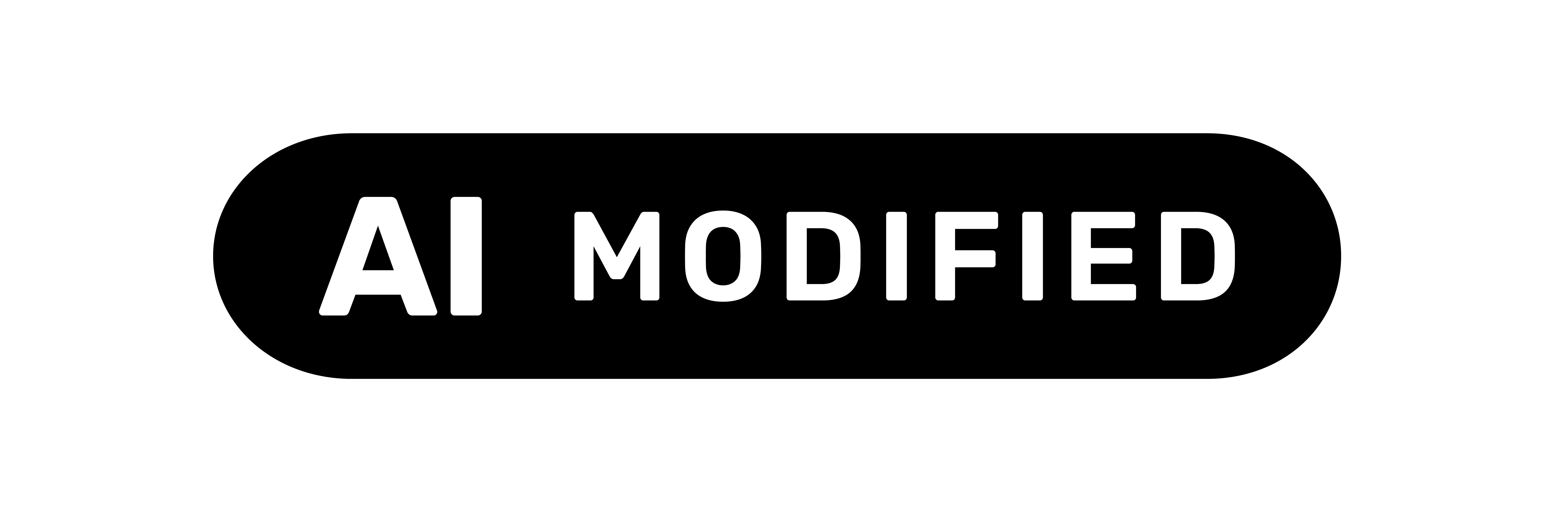 Schwarzes EU-Label AI Modified
